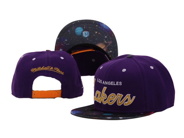 NBA Los Angeles Lakers M&N Snapback Hat id30